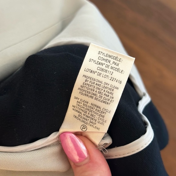 Theory Cropped Leather Blazer Jacket size 6 - Picture 6 of 7